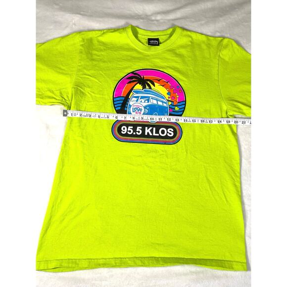 Stussy 95.5 KLOS California Love Drop Tee Neon M - Picture 3 of 6